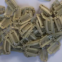 20 шт./лот, бежевый цвет, 9 зубов, большие заколки для волос, парики, заколки для волос, удлинители для волос