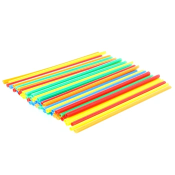 

100Pcs Colorful Plastic Straw Assembled Building Blocks Children Educational Toy