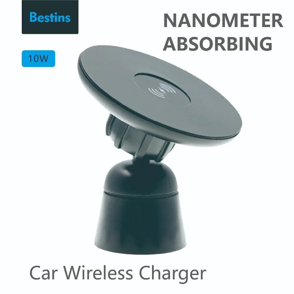 

Bestins Car Mount Qi Wireless Charger For iPhone X 7 8 Samsung S8 Tablet Fast Wireless Charging Magnetic Car Phone Holder Stand