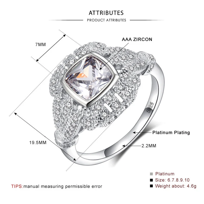 Classic Flower Female Cubic Zirconia Stone Ring Unique Pattern Jewelry For Weddng Bands Rings for Men Women Gifts Anillos YR361 (2)