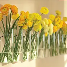 3 штуки цилиндрическая настенная стеклянная ваза растения цветы гидропонная бутылка аквариум домашний декор 15 см