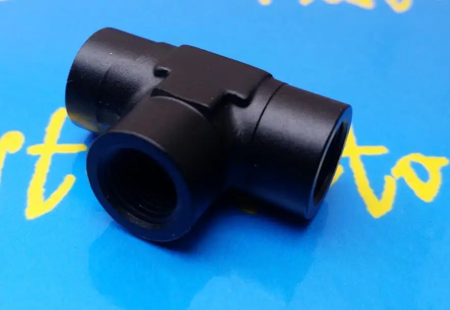 

3 way 3-way female 1/8npt 1/8" npt for brake adaptor Fuel Oil Pressure Temp Sensor Sender Gauge Adapter