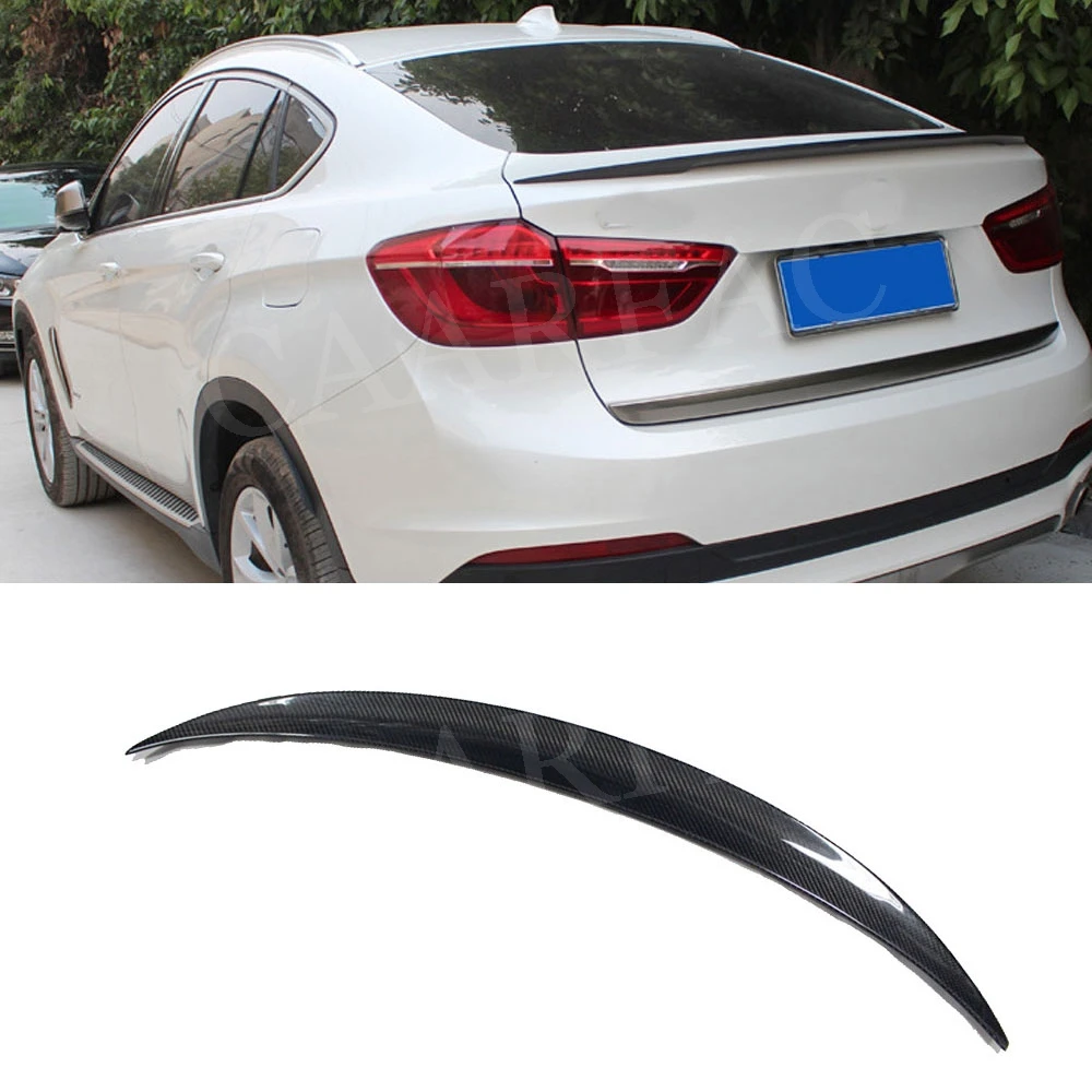Задний спойлер из углеродного волокна/FRP крылья для BMW X6 F16 2015 2016 2017 2018 P стильная