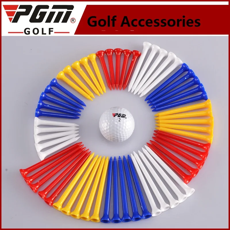 

PGM 10PCS 54MM Golf Tees Professional Plastic Tee System Golf Training Random color Golf Tee Accessories D0714