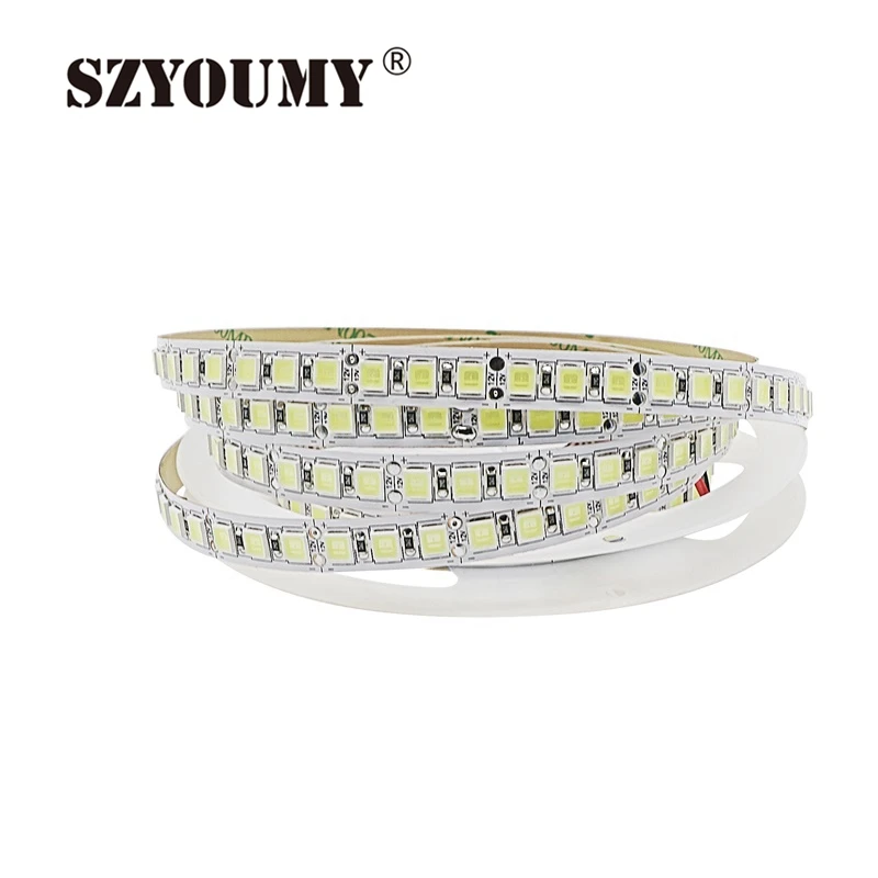 Szyoumy светодиодные полосы 2835 DC12V 60led/м Гибкие светодиодные полосы SMD 2835 белый теплый белый ULTER бухта Крытый светодиодные освещение