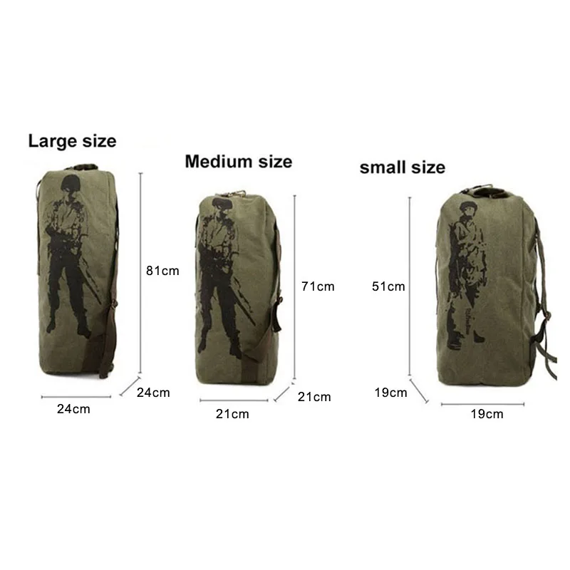 Günstige Multifunktions Leinwand Taktischen Rucksack Rucksäcke Military Armee Tasche Männer Frauen Im Freien Faltbare Reise Wandern Camping Tasche XA549YL
