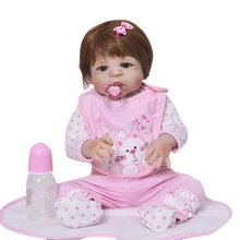 New Arrival 57cm 23Inch Full Silicone Vinyl Reborn Baby Dolls Life Fashion Newborn Dolls Best For Kids Birthday Gifts Born BeBe