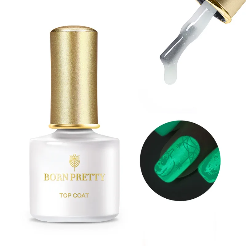 BORN PRETTY Базовое покрытие верхнее покрытие гель для ногтей пилинг Базовое покрытие УФ-гель для дизайна ногтей лак для маникюра дизайн - Цвет: Luminous Top Coat