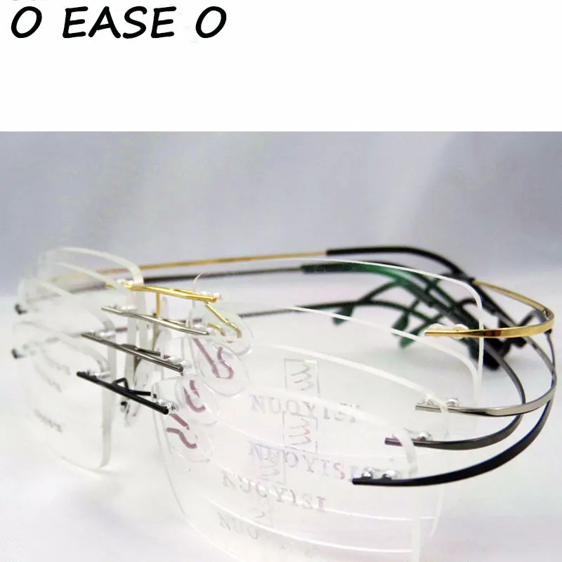 

2015 Rimless Unisex Memory Titanium Alloy Super Light Stainless Steel Glasses 5 Colors Prescription Optical Frame 763