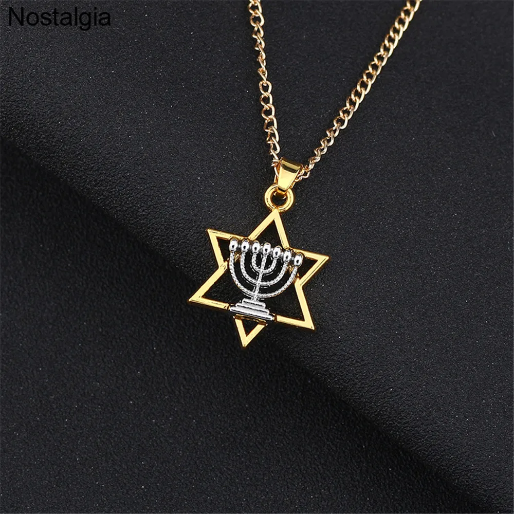 Handmade Small Delicate Modern Magen Jewish Star Of David Judaica Pendant Necklace Israeli Religious Jewelry Made In Israel 