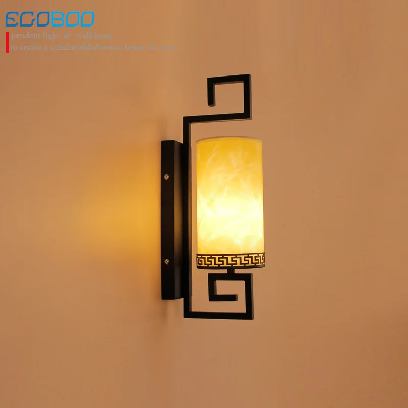 ECOBRT Class Antique wall lamps bedroom wall Sconces lamps creative hotel bedside wall lamp with E27 Bulb Socket 220V / 230V AC
