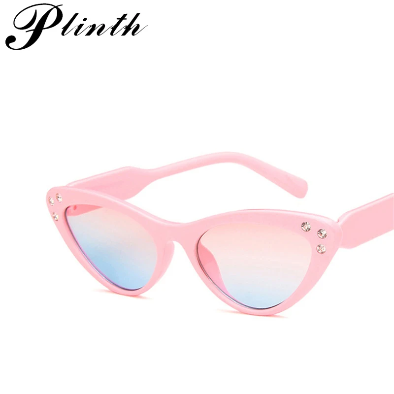 

PLINTH 2019 Newest Cat Eye Kids Sunglasses Lightweight Frame Luxury Brand Diamond Clip On Sun Glasses Girls Boys Safety Goggles
