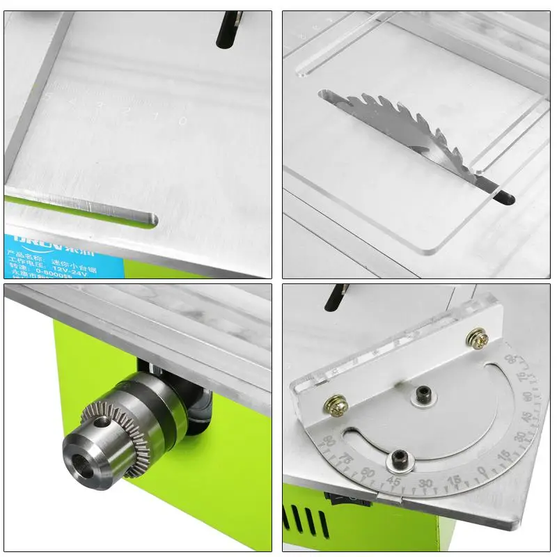 Portable Table Blade DIY Woodworking Cutting Polishing Carving Mini Hobby Table Saws Woodworking benchs saws Cutting Tool