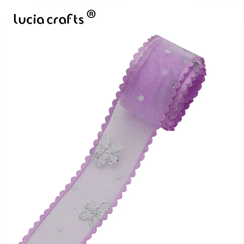 Lucia Crafts 5/6y/лот лента из органзы с цветочным принтом детские головные уборы бантом