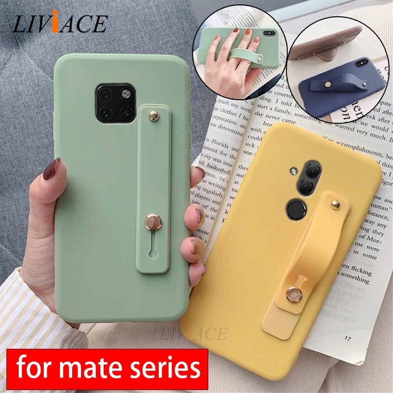 Hand Band silicone case for huawei mate 20 pro lite 20X wrist band  kickstand soft cases for huawei mate 9 10 lite pro back cover - AliExpress