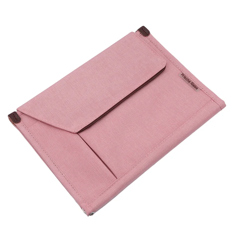 Многофункциональная Водонепроницаемая дорожная Сумка для документов, портативная Студенческая Папка с файлами дипломат, записные книжки для хранения телефона, аксессуары для путешествий - Цвет: pink
