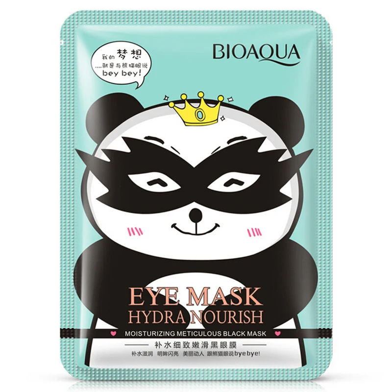 

Black Eye Mask Bat Shape Moisturizing Eyelid Patch Animal Mild No Stimulation Facial Mask Remove Black