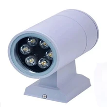 12 шт./лот Led крыльцо 6 Вт теплый белый, холодный белый водонепроницаемый светодиодный настенный светильник сад балкон точечный источник света Led Наружное освещение