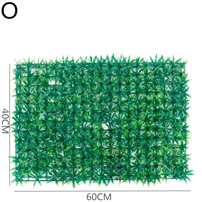 Имитация зеленой лужайки искусственные зеленые горшечные растения стены Свадьба отель фон Декор стены магазин окна магазин вечерние украшения 1 шт - Цвет: O