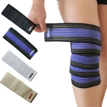 1 шт., спортивный эластичный бандаж 180 см, поддержка колена, компрессионные наколенники для голени, наколенники для тяжелой атлетики, баскетбола, поддержки запястья/лодыжки
