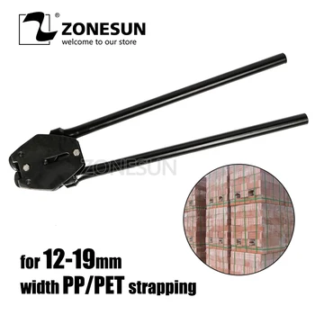

ZONESUN Manual Strapping Tool Hand Tool Packaging machine black PP straps Plastic belt bandling machine Portable PET strapper