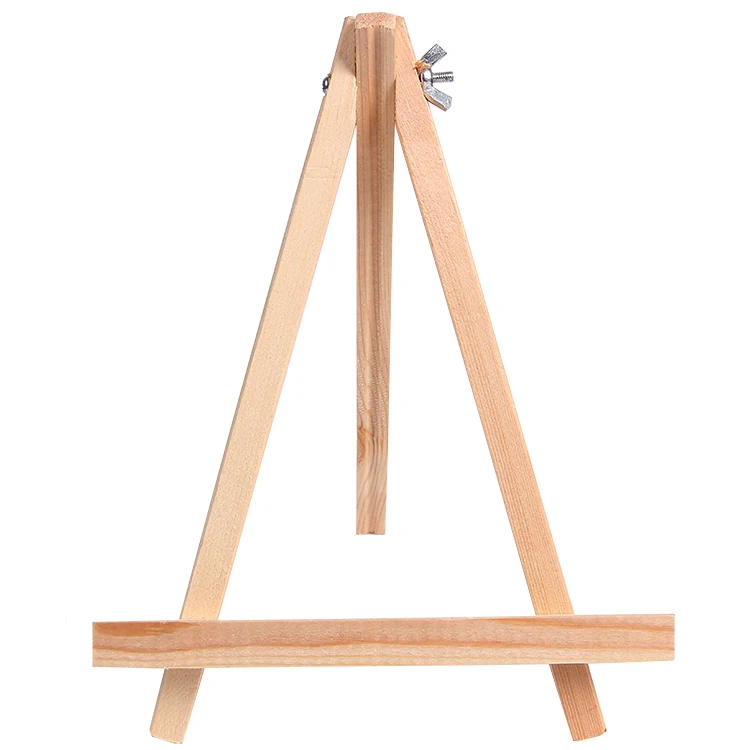 

15.5cm height Wooden mini desktop kid easel paint stand pinewood mini display frame art easel