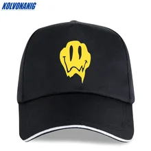 Тающая кислота смайлик аниме принт хлопок бейсбольная кепка уличная Мужская Регулируемая Snapback шапки унисекс Хип-Хоп Уличная солнцезащитная Кепка s