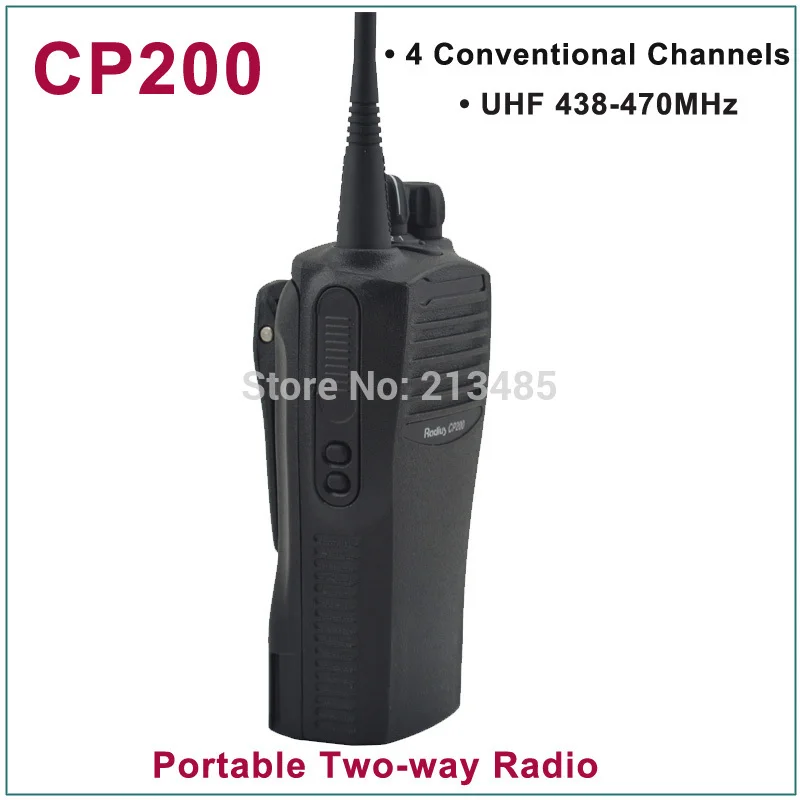 Новый CP200 UHF 438-470 MHz 4 обычных каналов Портативное двухстороннее радио