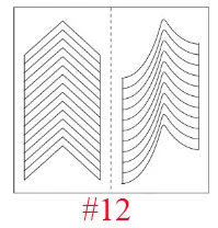 24 стильные Стикеры для трафарет для ногтей, советы по французским завиткам, руководство по маникюру, сделай сам, наклейки для дизайна ногтей, 3D косметические инструменты для стайлинга - Цвет: 12