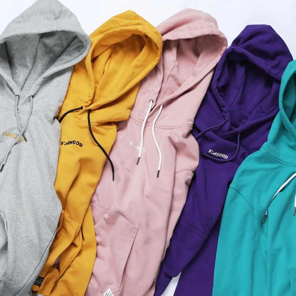SIMWOOD Fashion Hoodies Men Casual Hip Hop Embroidered Hooded 100% Cotton Streetwear Sweatshirts Regular Fit Plus Size 180492 SIMWOOD Fashion Hoodies Men Casual Hip Hop Embroidered Hooded 100% Cotton Streetwear Sweatshirts Regular Fit Plus Size 180492