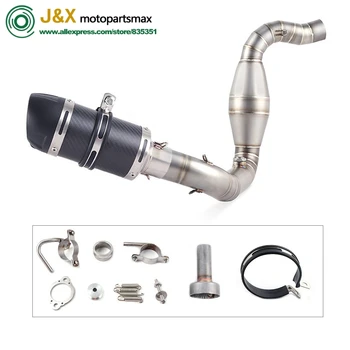 

Motorcycle Full System Exhaust Muffler Escape Slip On for bmw G310R G310GS G 310R G 310GS Middle Contact Pipe With DB-KILLER