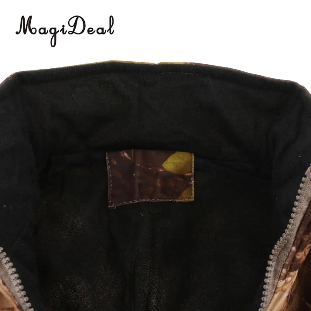 MagiDeal Men's Thermal Fleece Camo Vest for Outdoor Hunting Shooting Hiking Climbing