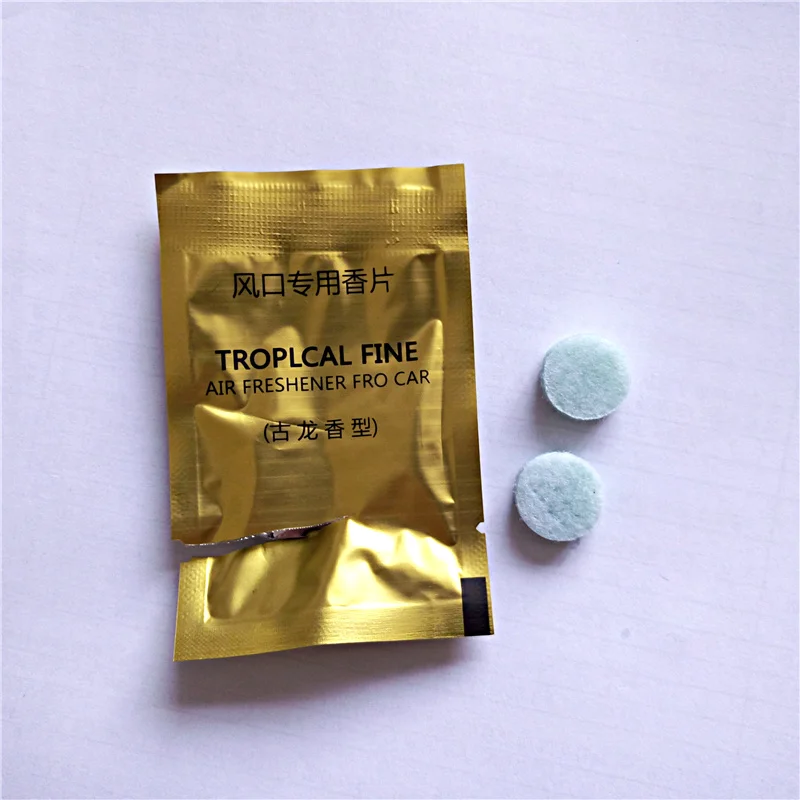 

5 bags Fragnace Tablet For Vent Clip Perfume Replacement Flavor Car Auto Solid Perfume Air Freshener Ornament Automobile