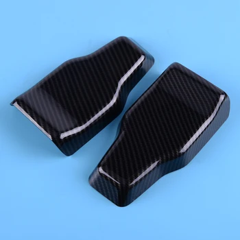 

beler Carbon Fiber Style Upper Rear Door Window Hinge Cover Trim Decoration Stickers Car Styling Fit For Jeep Wrangler JL 2018