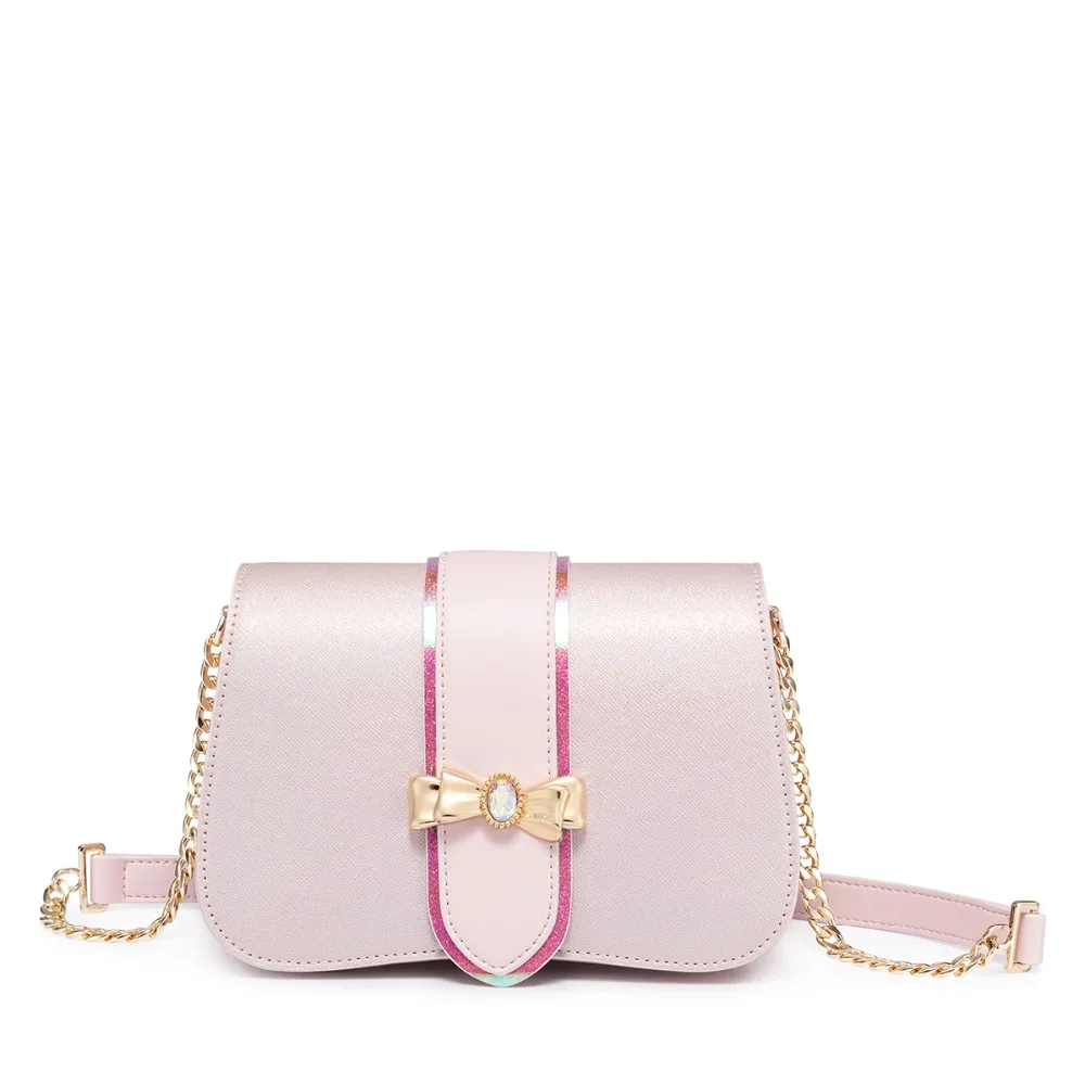 

Brand Women's PU Leather Messenger Bags Ladies Fashion Bow Shoulder Purse Female Chains Crossbody Bags