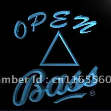 LA032-бас пива открытый бар светодиодный неоновый Световой значок для домашнего декора