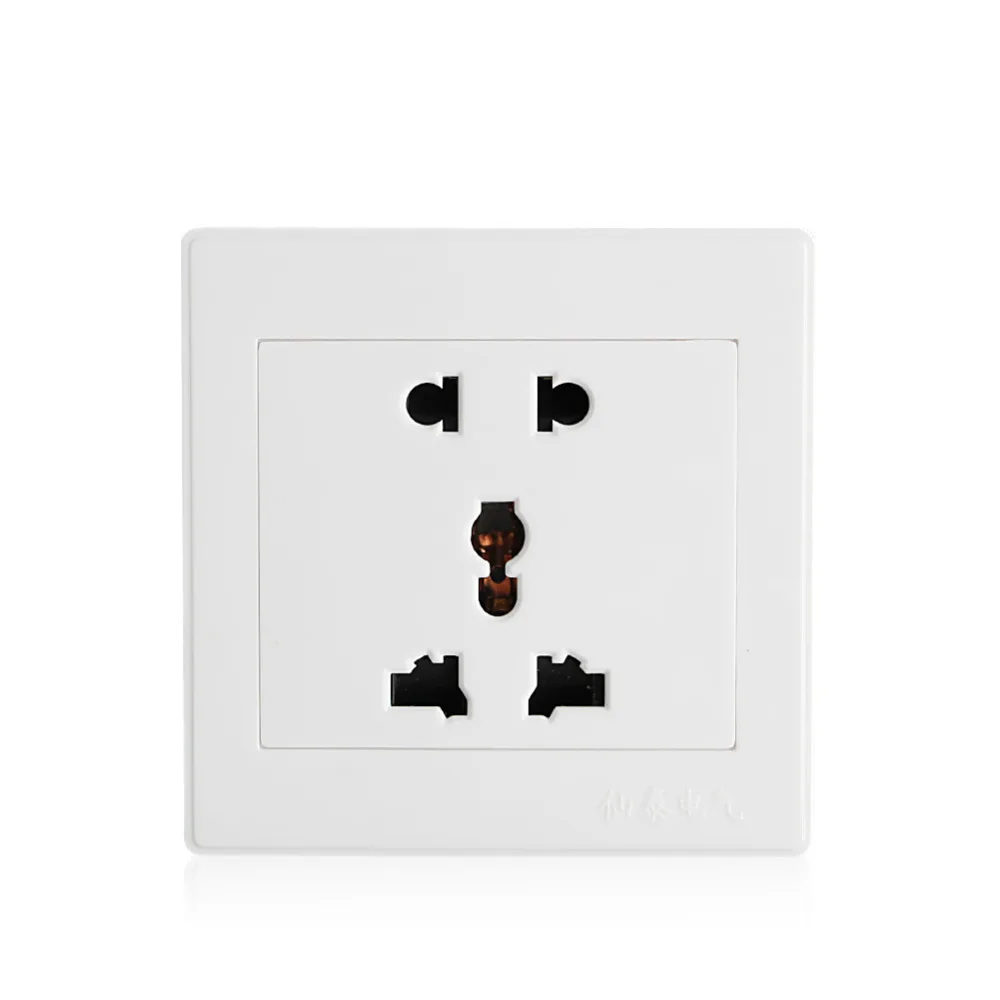 Универсальный 5 отверстий электрический AC мощность Outlet панель пластины настенная зарядная док-станция разъем распродажа - изображение