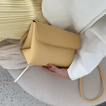 

European Fashion Simple Women Messenger Bag 2019 New Quality PU Leather Shoulder Crossbody Bags Designer Party Clutch and Purse