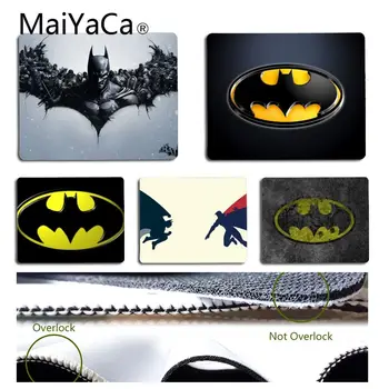 

MaiYaCa Cool New Batman black background logo Professional Mouse Pad Unique Desktop Pad Game Not Lockedge Mousepad