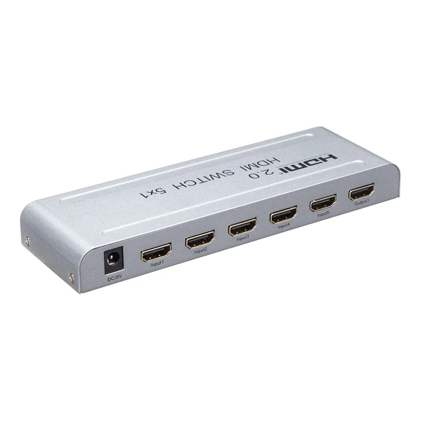 HDMI 2 0 переключатель 5x1 коммутатор аудио видео конвертер 4K 60Hz 3D 1080p с ИК пультом