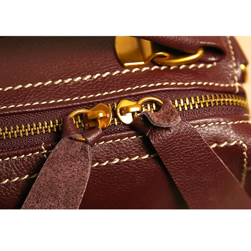 AETOO Leather handbags new fashion retro shoulder bag Messenger head layer leather pillow bag small