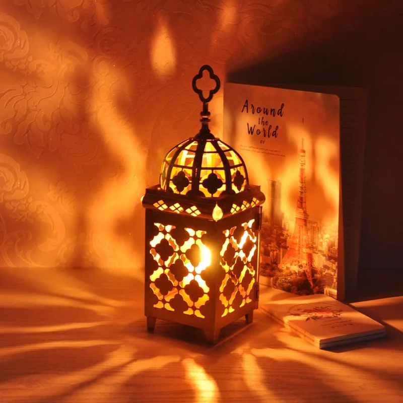 Марокканские фонарики классические полые Железный Подсвечник подсвечники Висячие винтажные свечи украшение дома