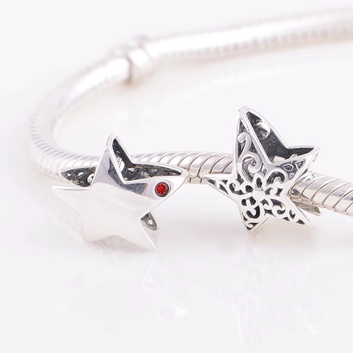T034-(5)925 sterling silver charm pendant fit for Pandora charms bracelet DIY women jewelry making