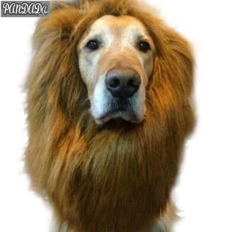 Горячая необычные аксессуары для собак для больших собак манекен для шарфа парика собака порода лев собака костюм большой 80 см