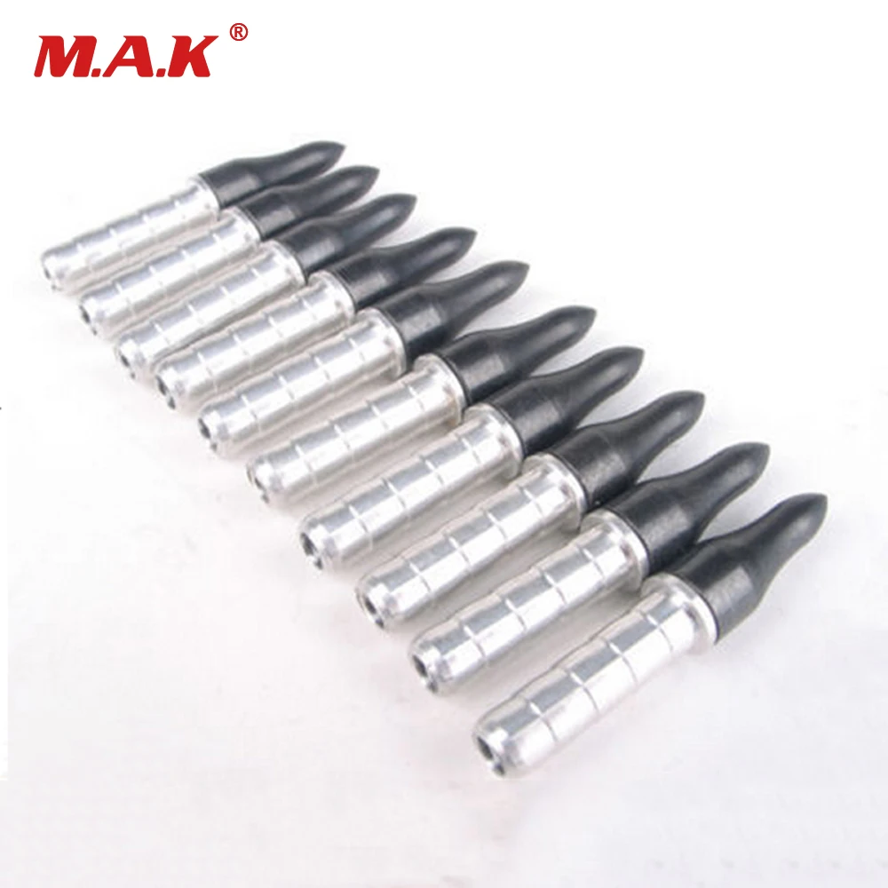 

10pc Carbon Arrow Threaded Target Arrows Points 100gr Arrowhead +6mm Aluminium Arrow Insert For Archery Arrows Bow