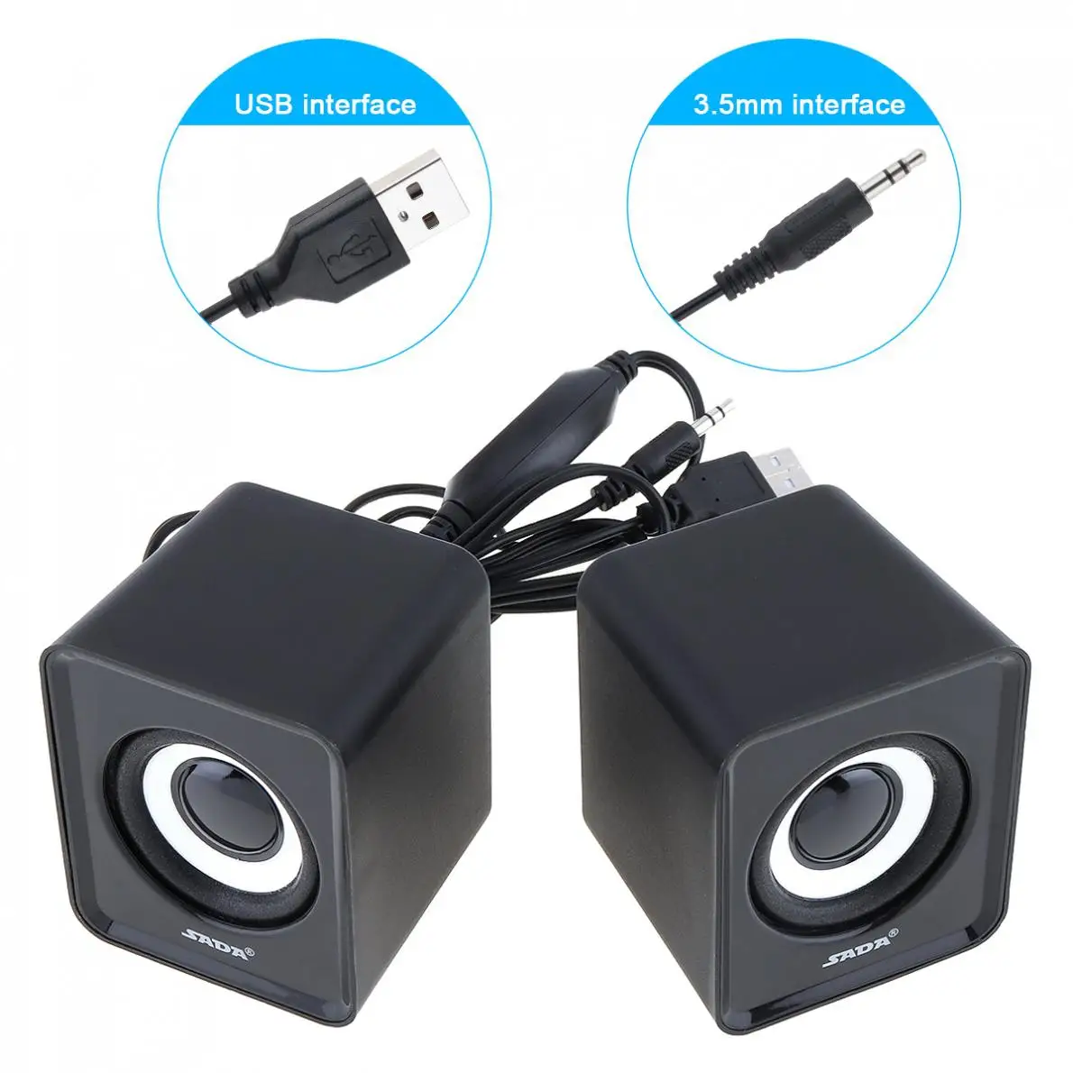 SADA V 168 мини сабвуфер USB динамик музыкальный громкий с портативным стерео басом