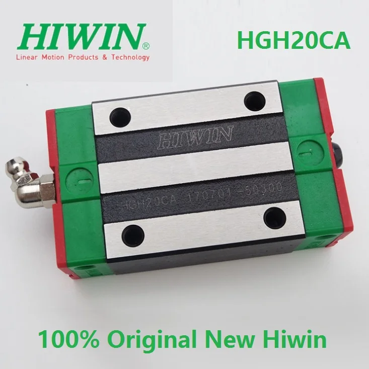 2 قطع Hiwin 20 ملليمتر الخطي دليل السكك الحديدية HGR20-1300 ملليمتر + 4 قطع HGH20CA الخطي ضيق كتل ل cnc