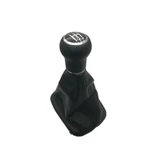 5 Gear 6 Speed Car Gear Shift Knob With Leather Boot For AUDI A6 C5 1997 1998 1999 2000 2001 2002 2003 2004 2005