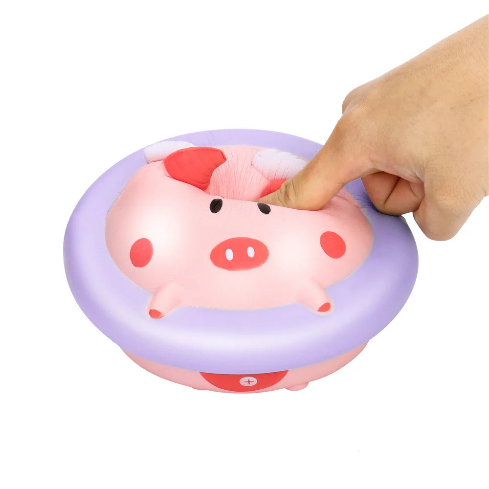 Прямая поставка kawaii squishies милые плавательные кольца свинья Ангел медленно