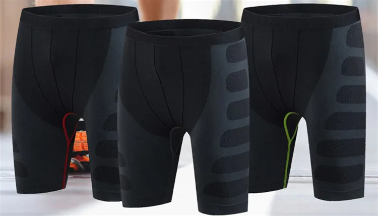 Компрессионные шорты Для мужчин летние шорты для бега спортивный зал пот Штаны Bodybuild колготки Обучение Леггинсы Jogger Короткие штаны Фитнес